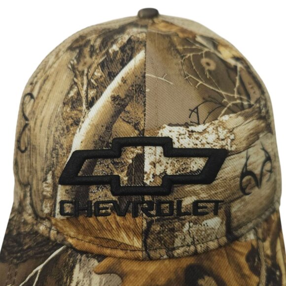 Chevrolet Embroidered Logo Realtree Camo Mesh Snapback Cap Trucker Hat NWOT - Picture 7 of 13